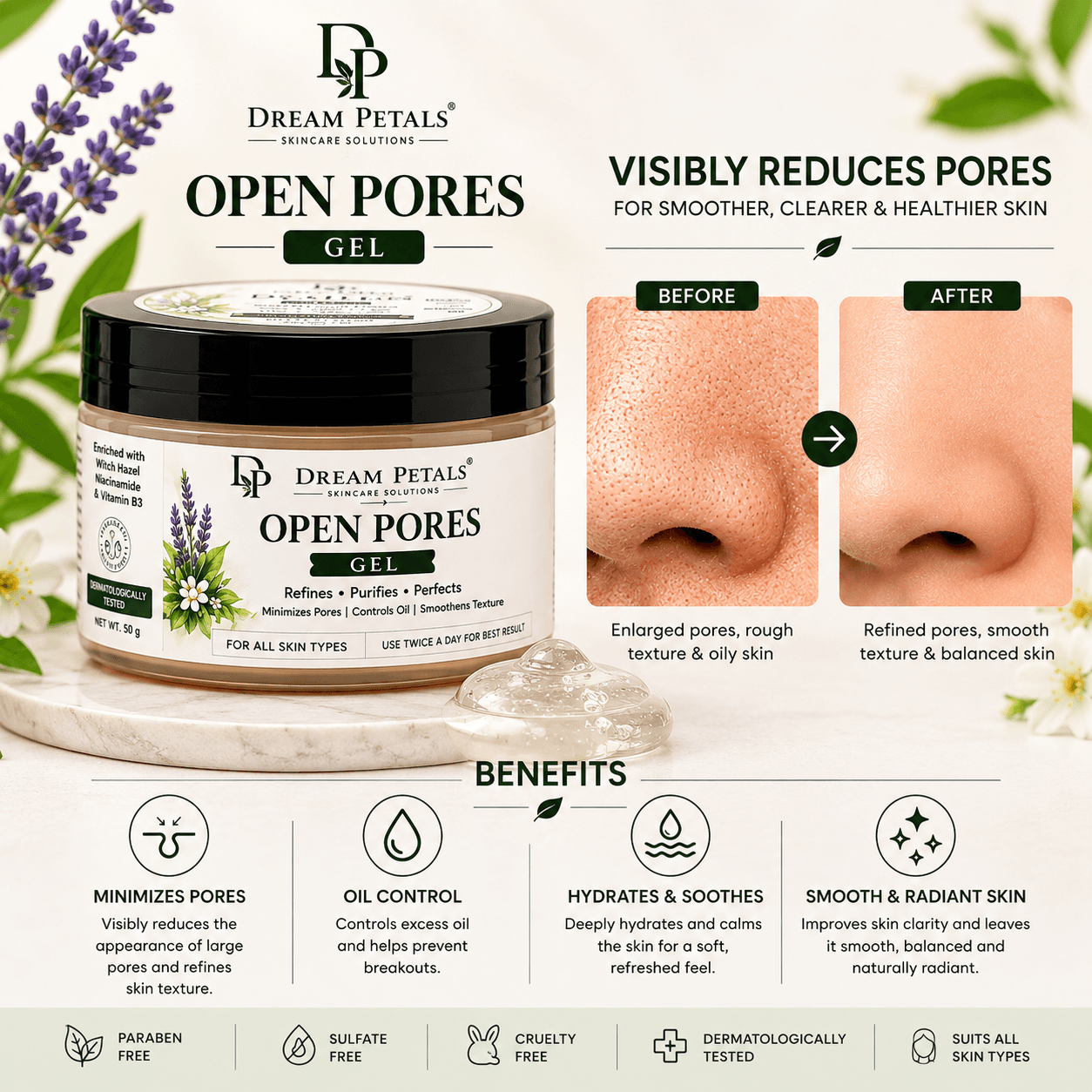 Dream Petals Open Pores Gel